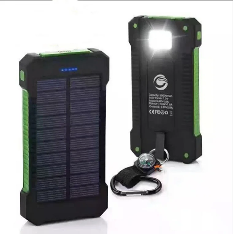 

Lightweight portable mobile slim power bank solar battery charger