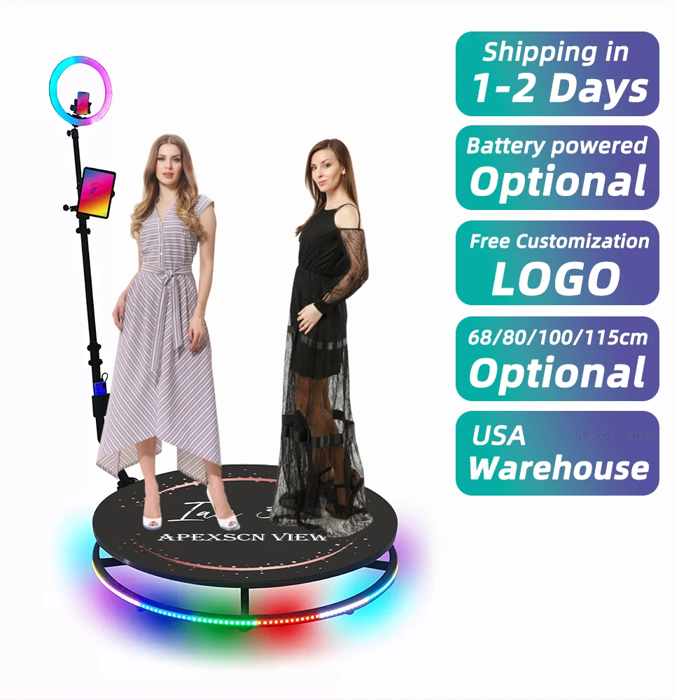 

Dropshipping Real Time Green Screen 360 Photo Booth 360 Video Booth 360 Spinner
