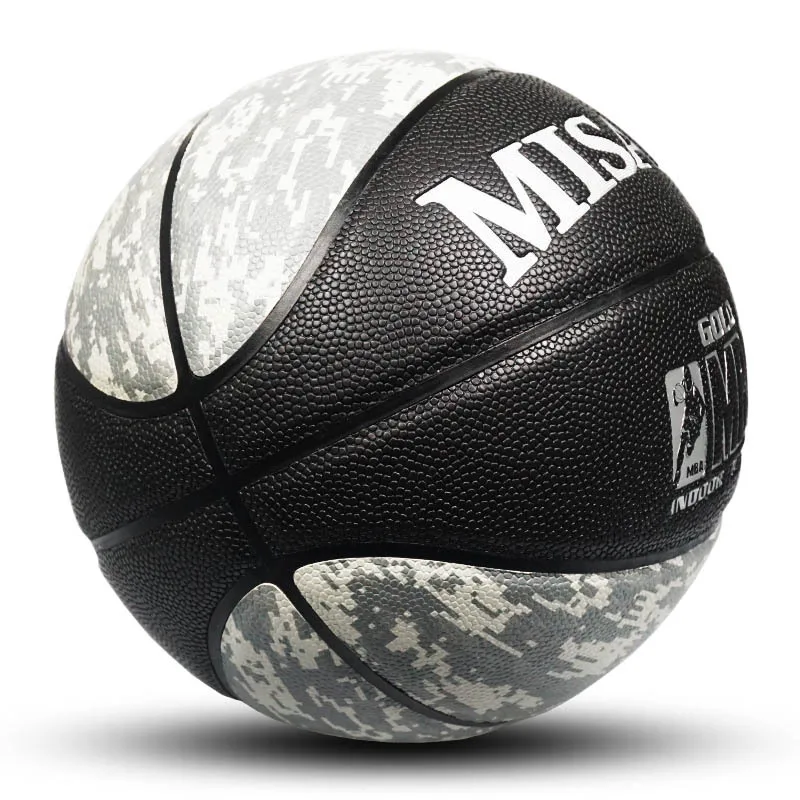 

OEM customized round elastic PVC adult children sports exercise basketball, Gray