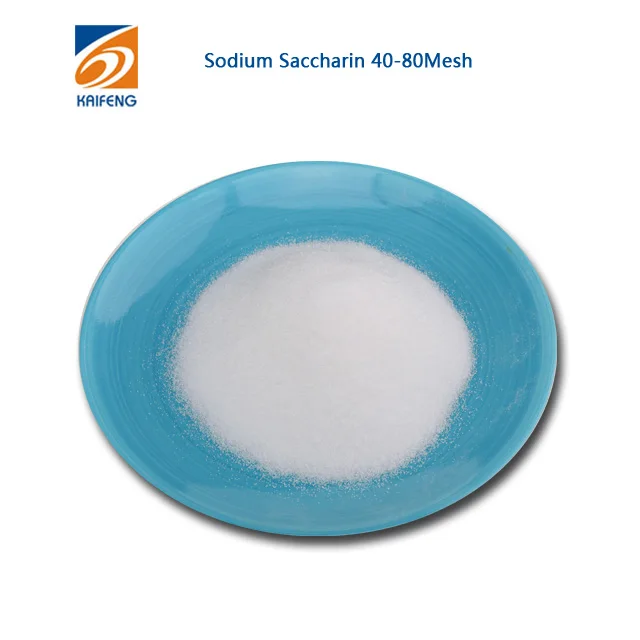 
KAIFENG food grade cake ingredients sweetener 40-80 mesh sodium saccharin 