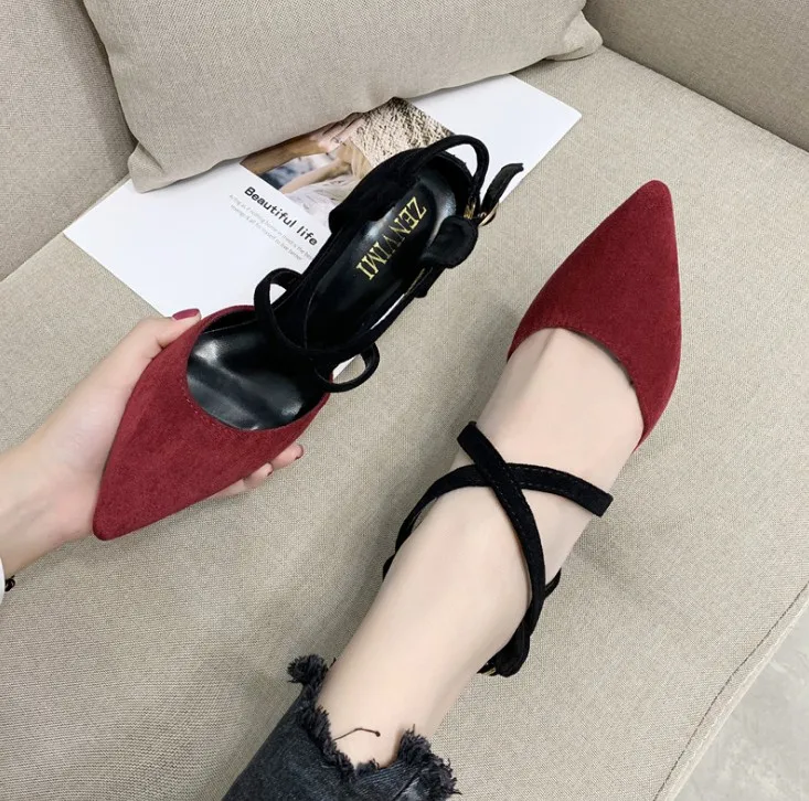 

Popular Pointed Toe Women Transparent Clear Stiletto High Heels pumps fancy Wedding Diamonds shoes rivet ankle straps sandals, Red, black, apricot