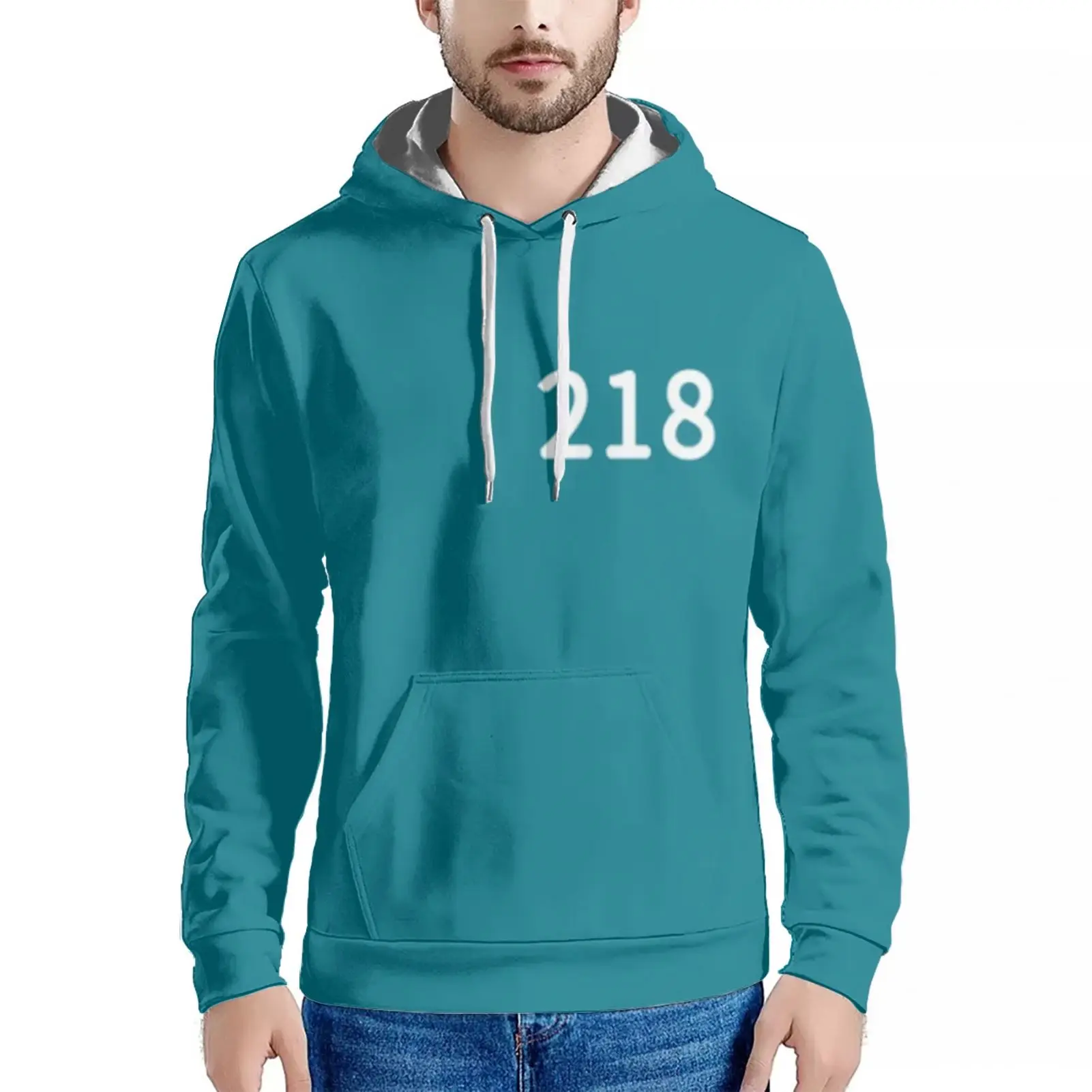 

Hot Sale Winter Tactical Windstopper Hoodie Blue Squid Game Set Hoodie, Red