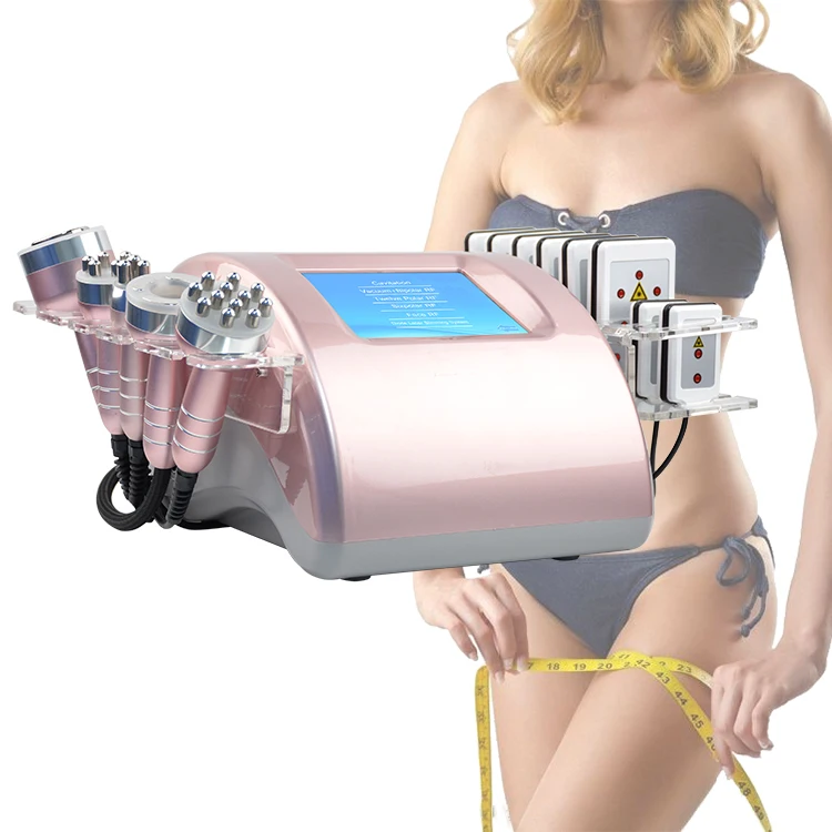 

Vacuum cavitation system ultrasonic fat cavitation machine 6 in 1 cavitation slimming machine vacuum RF machine