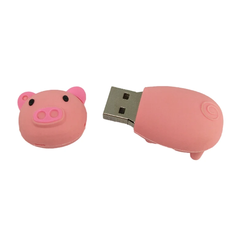 Cute Cartoon Animal Pink Pig Usb Flash Drive 2GB 4GB 8GB 16GB 32GB 64GB Pen Drive Gift Usb Memory Stick Pendrive - ANKUX.COM