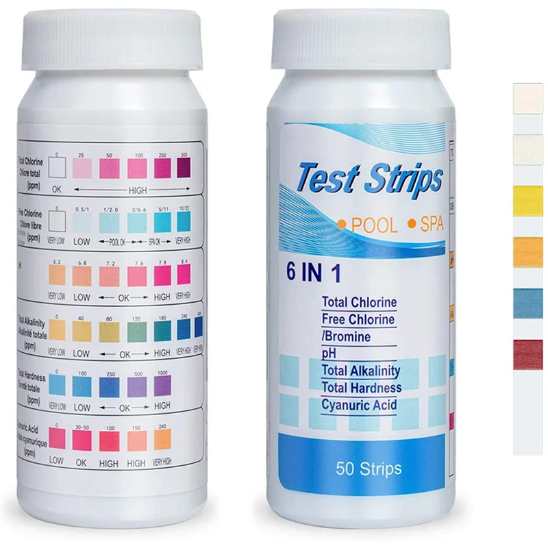 

New listing swimming pool cleaning set salt chlorine test strips kit