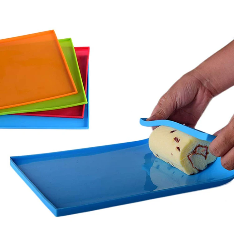 

Swiss Roll Cake Mat Flexible Baking Tray Silicone Pizza Cookies Mold Baking