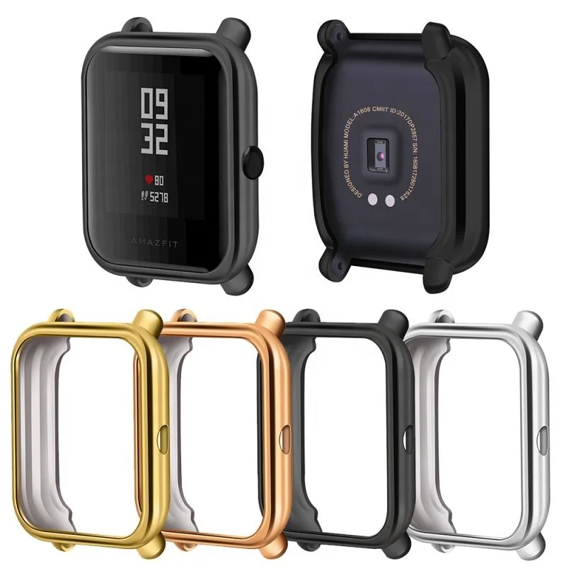 

Colorful Cover Bumper For Xiaomi Huami Amazfit Bip Youth Watch Frame TPU Case Cover Protection Screen Protector, Many