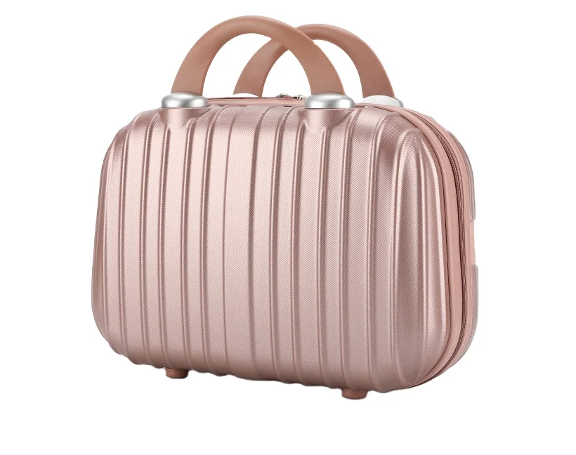 

14 inch Mini Hard Shell Polychrome Cosmetic Case Luggage