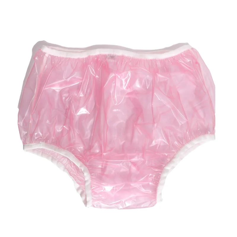 

2021 Wholesale Adult Baby Diaper PVC Plastic Pants, Pink,blue