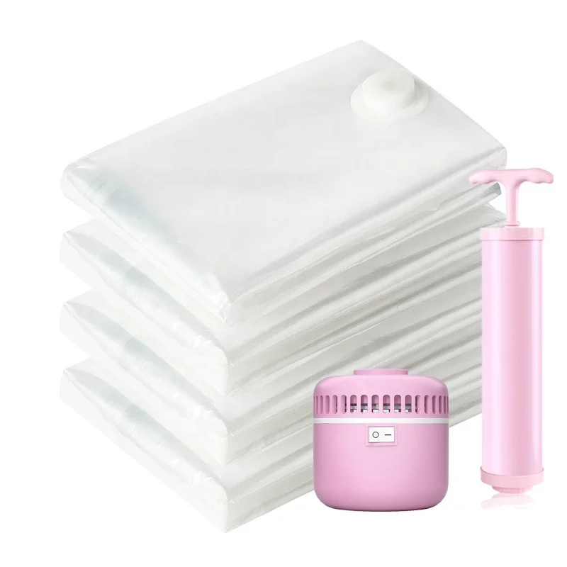 

wholesale home travel custom space saving clothes compressed vacuum bags clothes big, Transparency