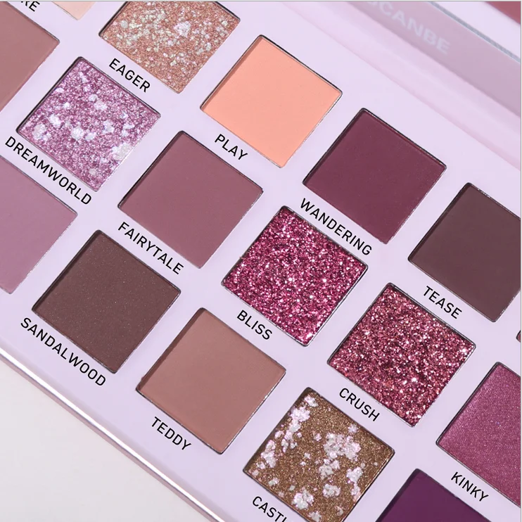 

18-color eyeshadow palette lasting with shimmering pearly matte pomegranate seed earth color eyeshadow palette makeup, 18 colors