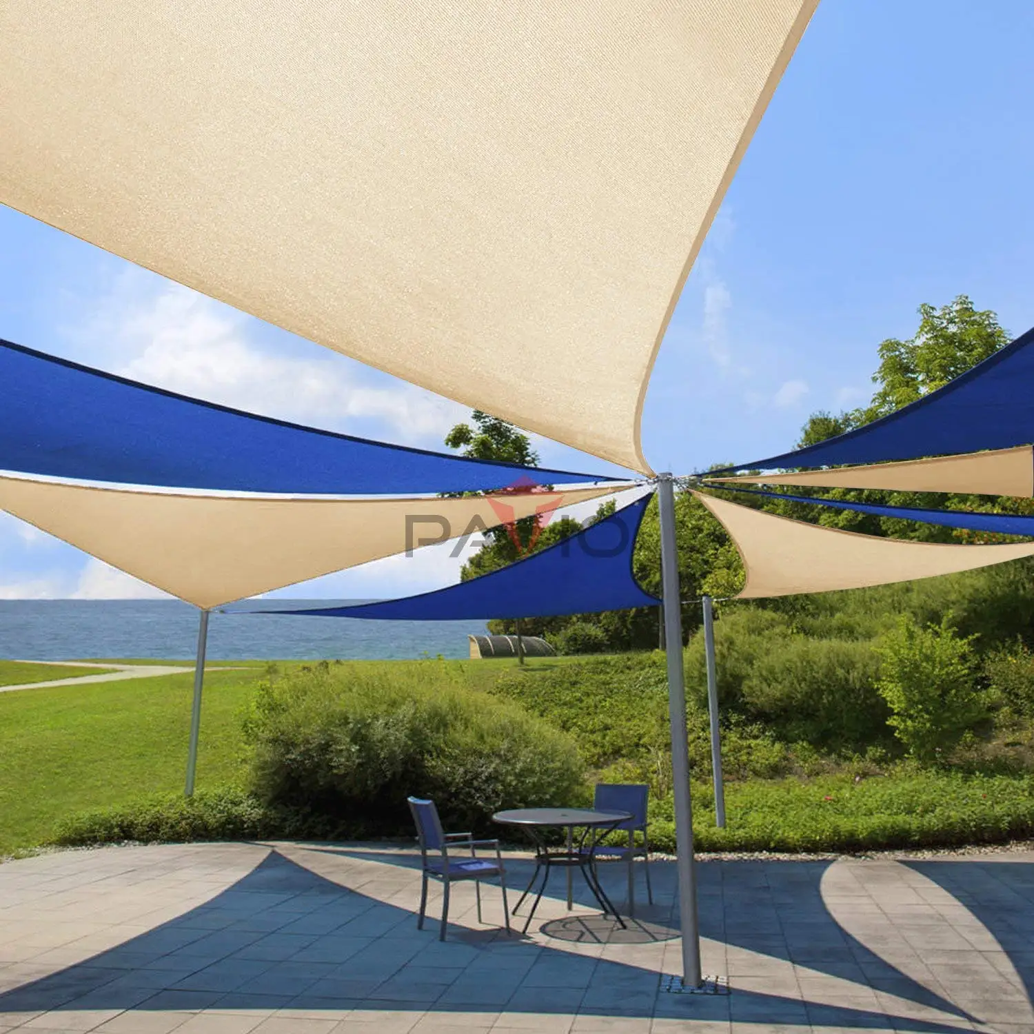 定制遮阳帆帐篷和长方形重型加强耐用户外天篷户外商业遮阳后院