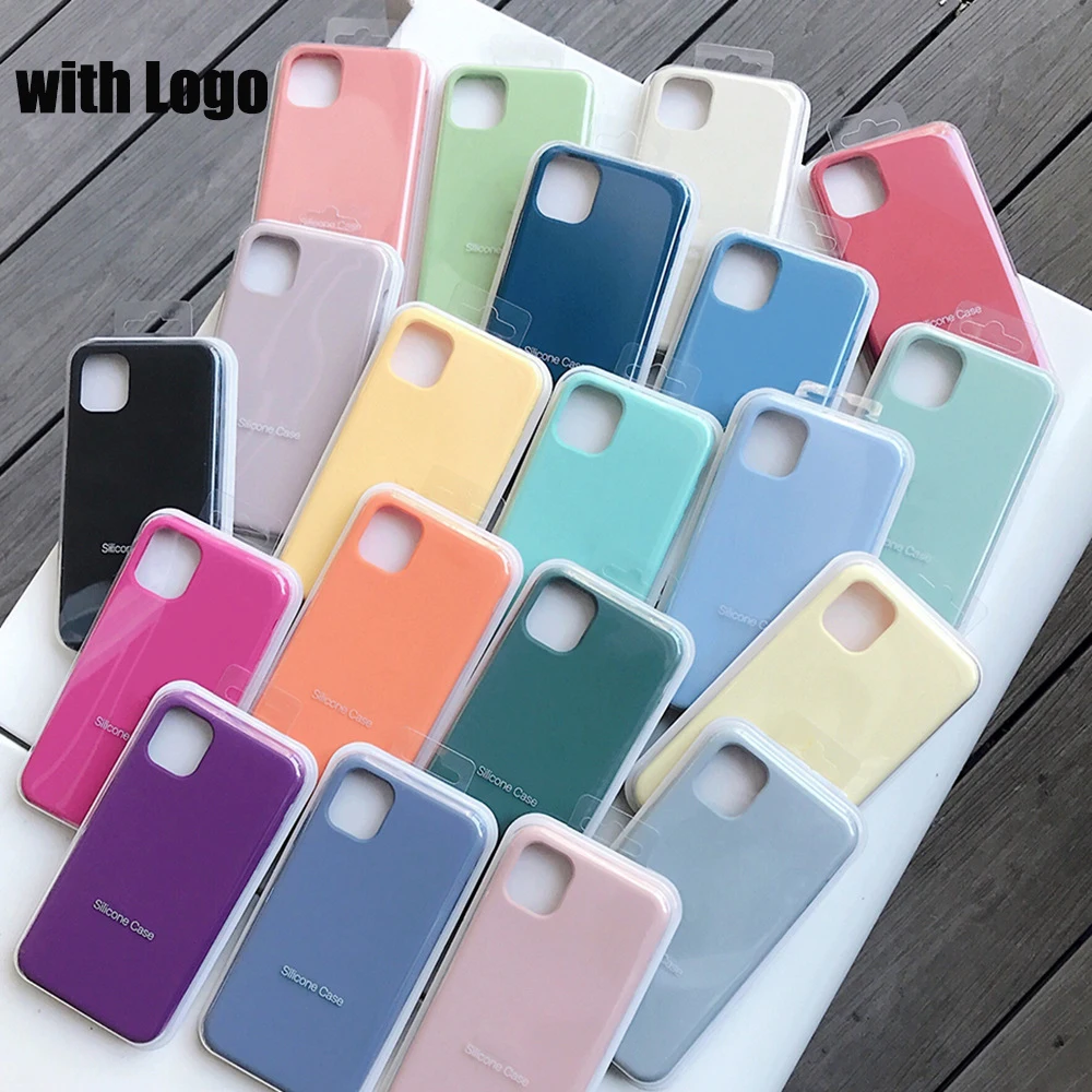 

Liquid silicone logo packaging wholesale high quality xr xs luxury 2021 mobile phone bags case for iphone 11 12 pro max