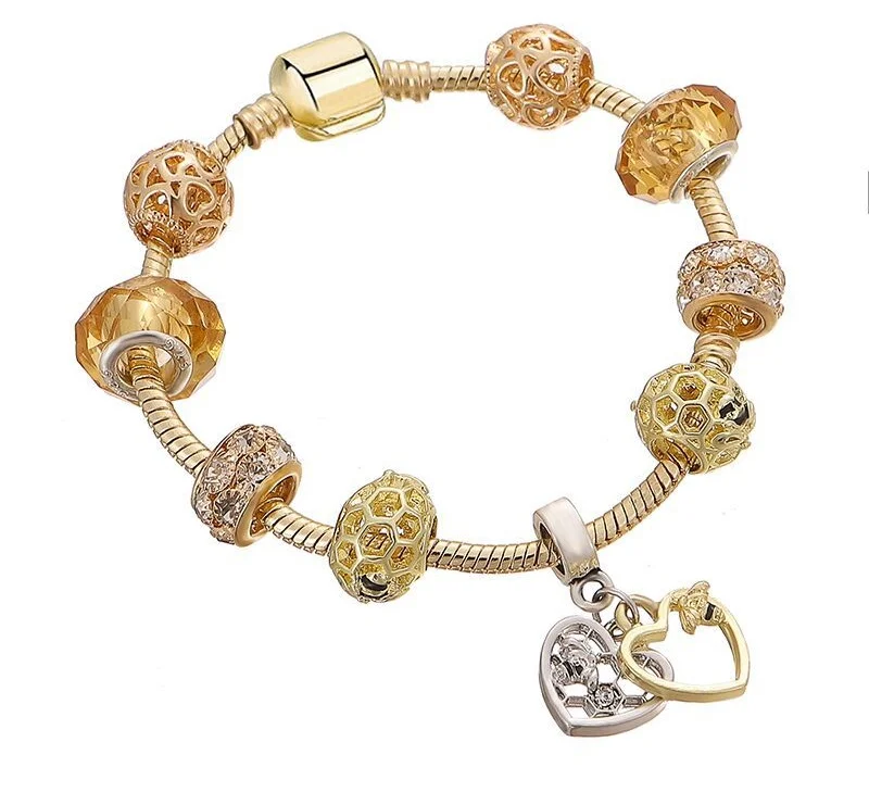 

New fashion accessories creative alloy bracelets gold bangle bracelet exquisite slide charm bracelets wholesale For Women, Picture shown