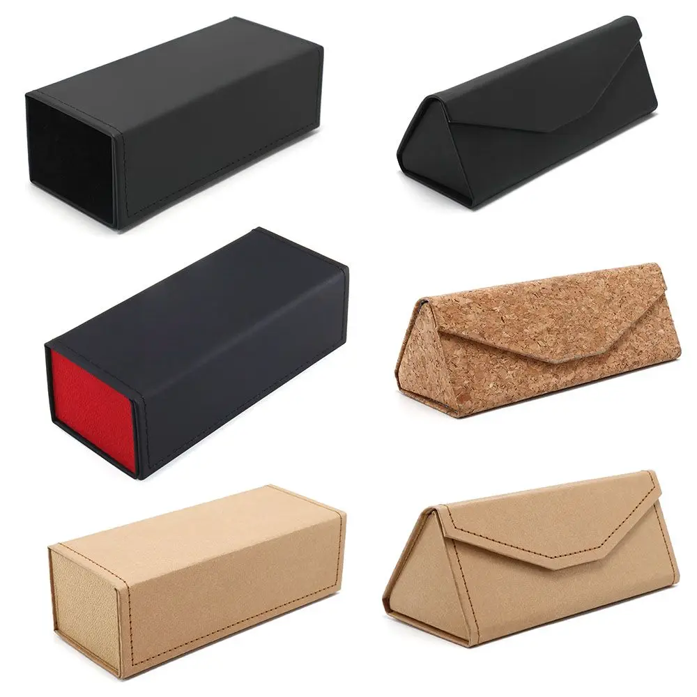 

LBAshades Wholesale PVC Folding Triangular Square Cases Custom Logo Foldable Sunglasses Box Packaging