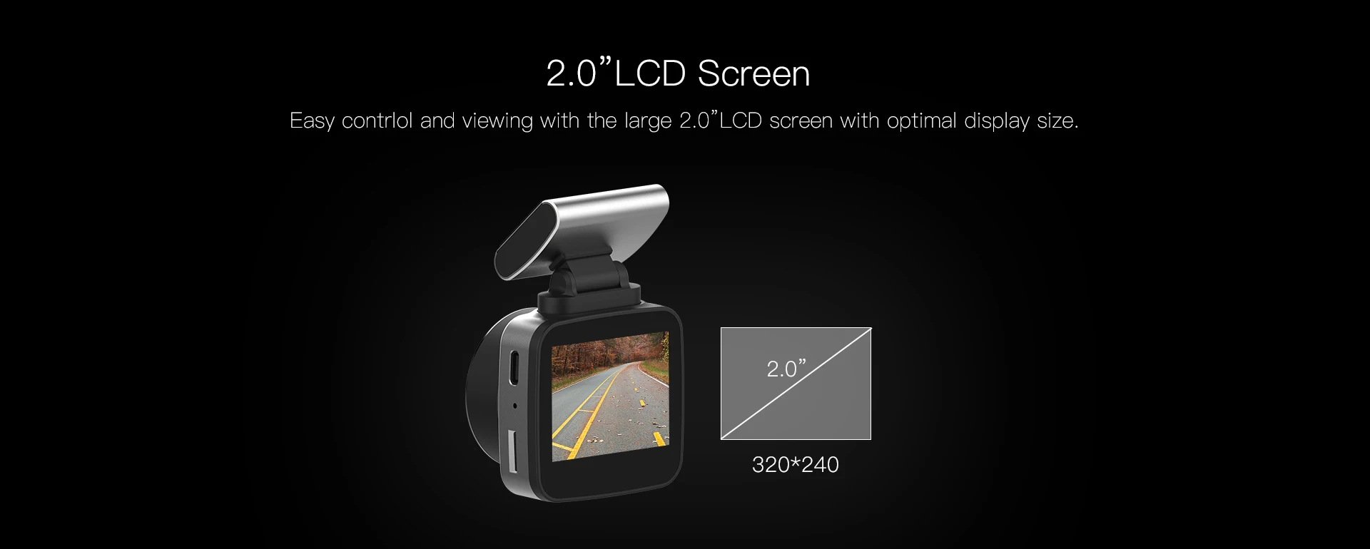 New Arrive Anytek Driving Recorder Q2N 2.0inch IPS Full Screen 1080P Dual Camera Car Dvr Magnetic Camera Car Recorder