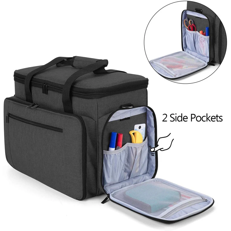Travel Case For Sewing Machine And Accessories Carrying Bag With