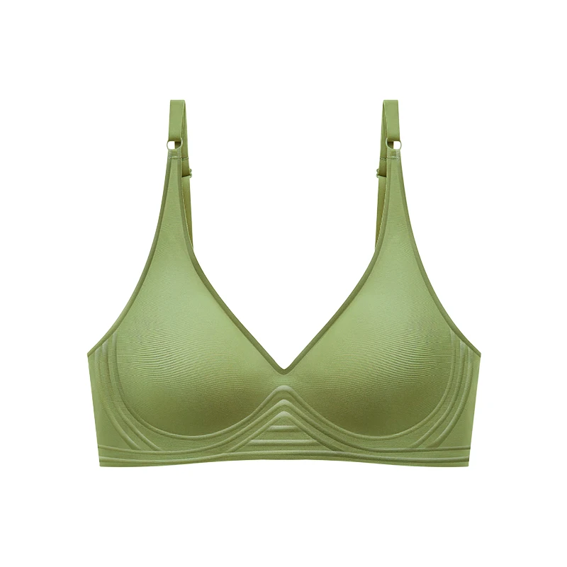 

Thin Cup Seamless Soft Jelly Strip Underwear Bra Push Up Comfortable Seamless Bra wholesale bra and panty