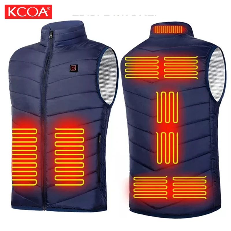 

Hot Sale Women Men 100%Polyester Usb Electrically Warm Vests Temperature Control Heating Down Vest