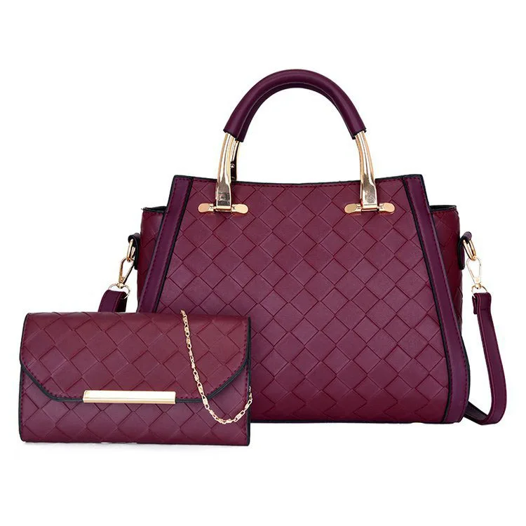 

Women Hand Bags Set 2021 New European And American Fashion Two Piece Retro Shoulder Messenger Bag, 4 colors