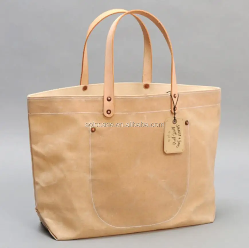 canvas tote leather straps