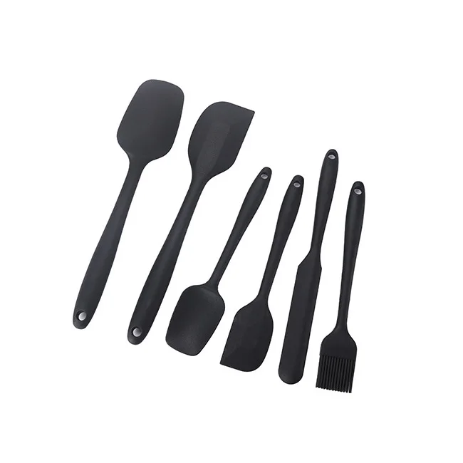 

Dropshipping 6Pcs Kitchen Utensils Flexible Nonstick Heat Resistant Silicone Spatula Set