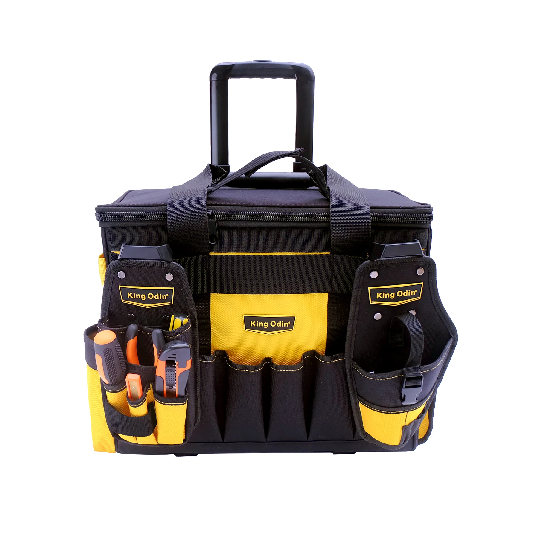 

Pull rod multifunctional storage electrician tool kit bag enlarged and thickened roller electrician tool bag