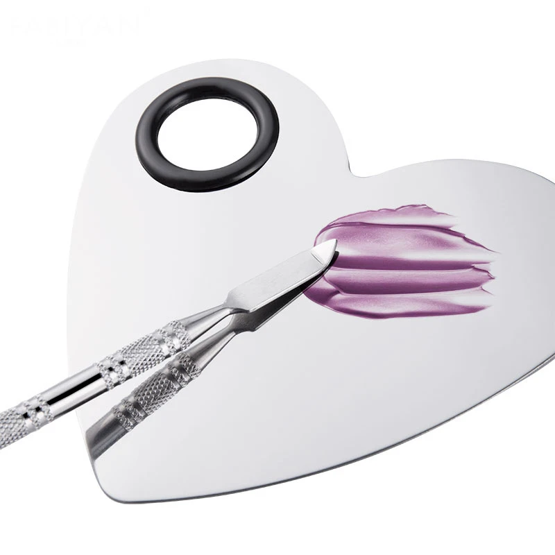 

New Product Stainless Steel Shelf Board Nail Art Painting Palette, Sliver color