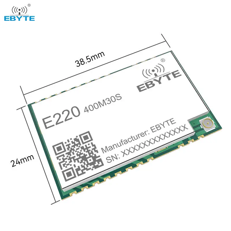 

Ebyte E220-400M30S Small size LLCC68 LoRa Module 410.125~493.125MHz Wireless Rf Module Long Range CE FCC RoHS