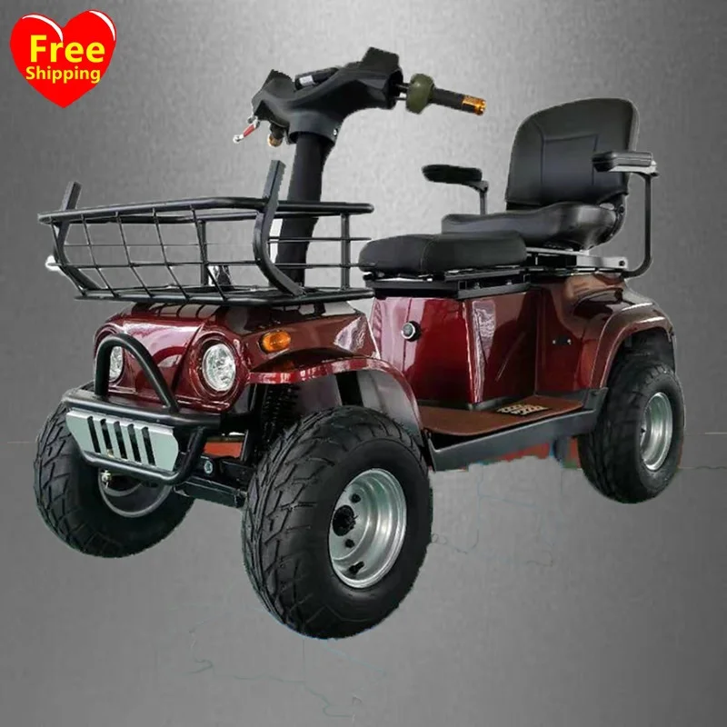 

Four Wheels Free Shipping 4 Wheel Closed Cabin Electric Car