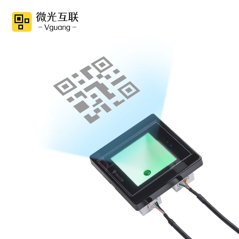 

Vguang MX-MET Fixed Mount 2D QR Auto Scan Barcode Reader Green Pass QR Code Scanner For Access Control, Balck