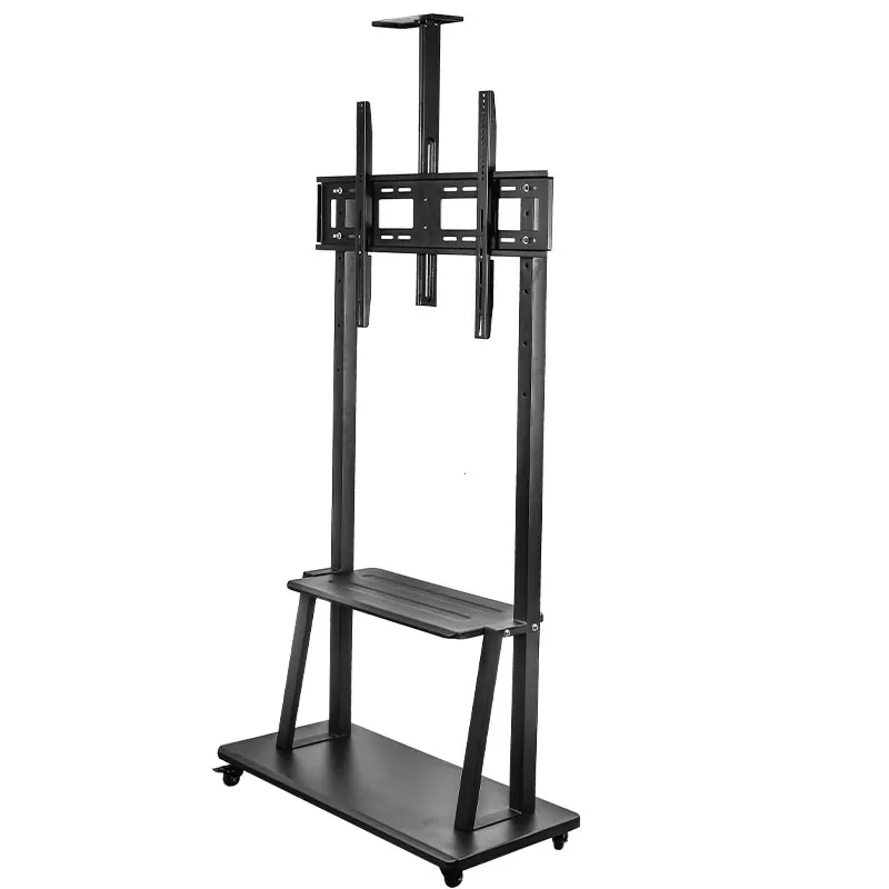 

Rotating tv mount stand bracket floor standing led screen bracket lcd 65 inches 60 inch 32- 85 inch wholesale tv stand set, Black