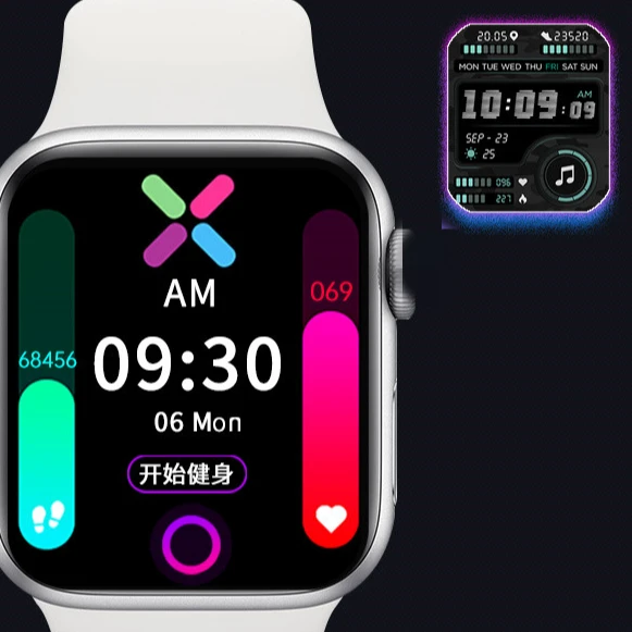

M26 plus smart phone call watch 1.75 Inch full touch large screen BT music sport pedometer blood oxygen smartwatch m26 plus