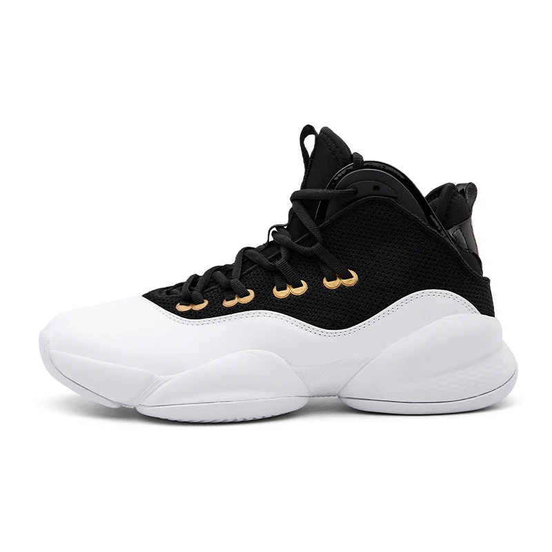 

Quality No Brand Basketball Shoes Outdoor Sports Retro Basketball Shoes Wear-Resistant Practical Custom Men Basketball Shoes, White,white/black,black