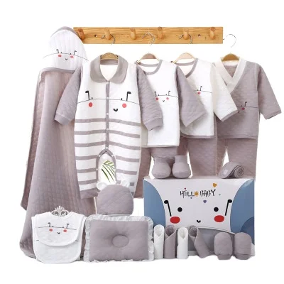 

Thickened cotton baby clothes newborn gift box set newborn full moon baby gifts