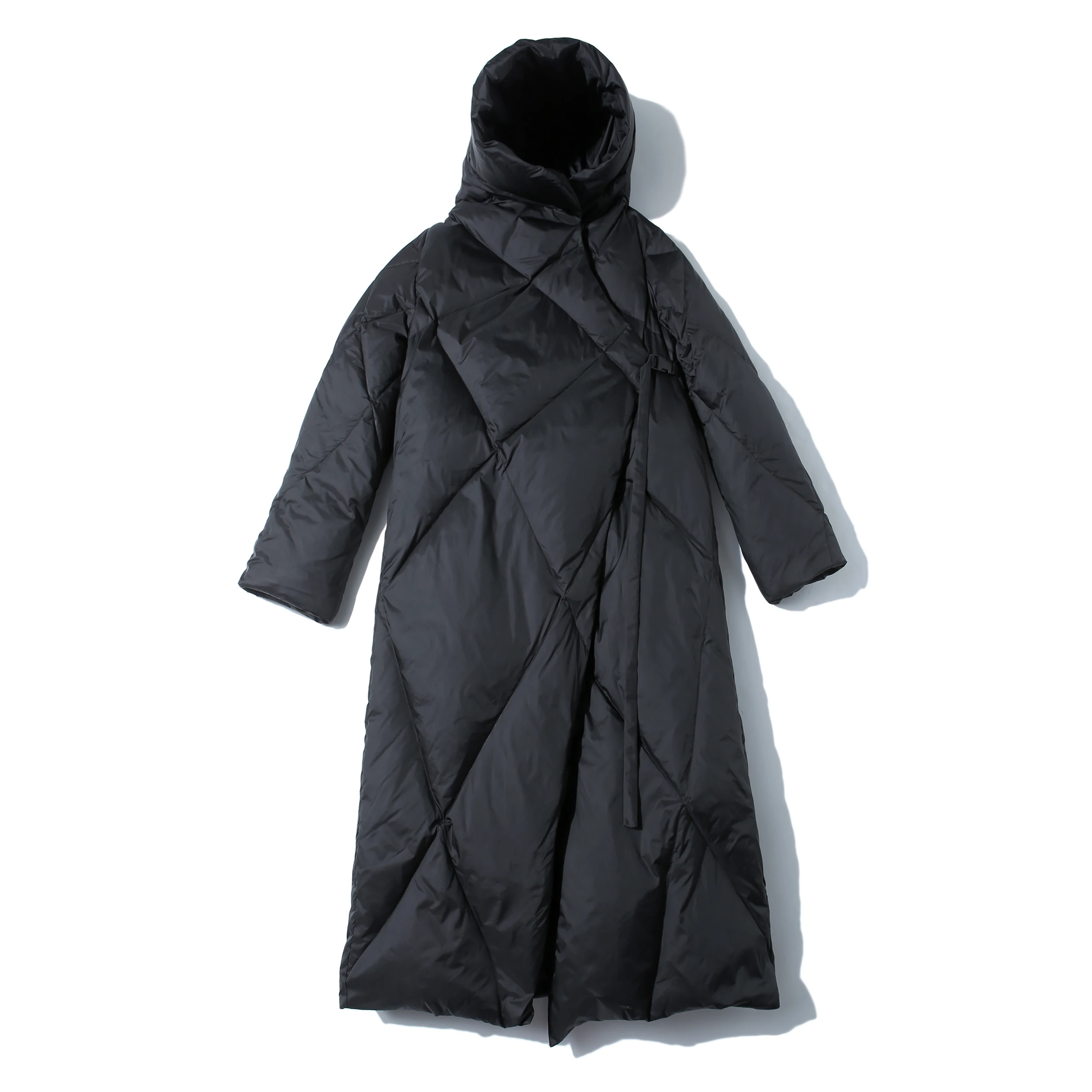 

Women's down jacket mid-length lightweight loose hooded 2021 new down jacket women, Customized color