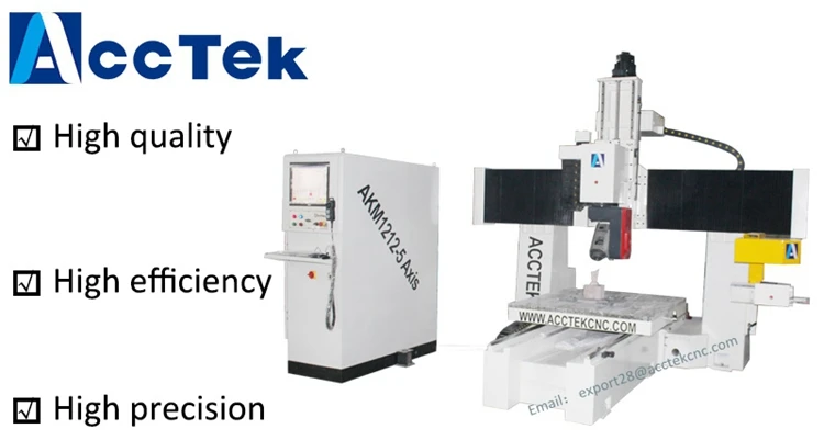 AccTek High Speed CNC Milling machine 1212 Mini CNC 5 Axis Router For Sale