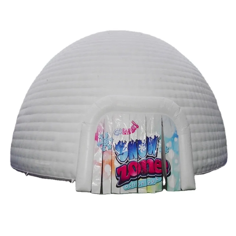 

white giant inflatable igloo dome tent inflatable igloo playhouse factory, Customized