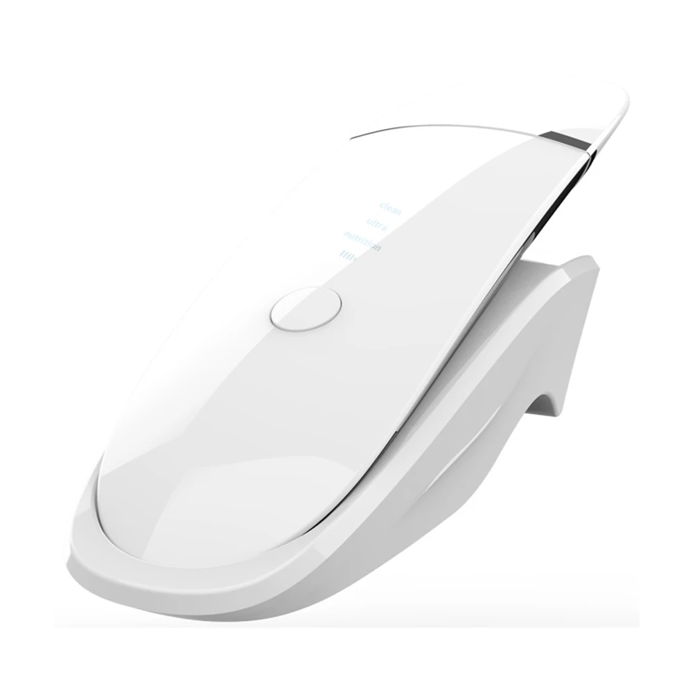 

Portable USB Wireless Charging Skin Caring Device Ultrasonic Ion Facial Scrubber