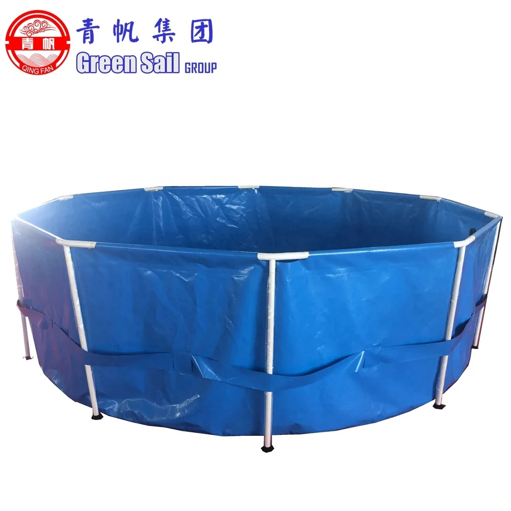 

Round Cycle from 2m dia to any size PVC Tarpaulin Swimming Pool for Swimming or Fish Farming Pond, Any color can be customized