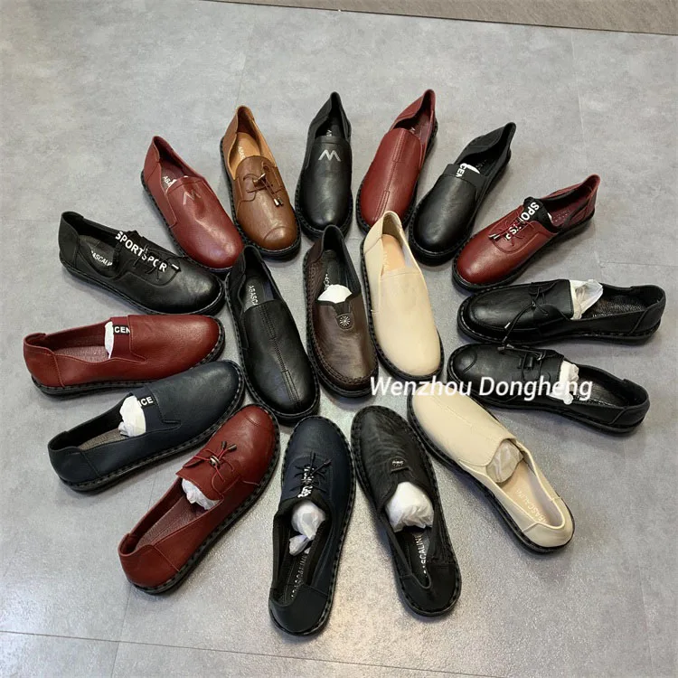 

WH7211 Inventory miscellaneous shoes 2021 new soft sole Qi Code Wenzhou shoes perennial wholesale mom shoes, Mixed
