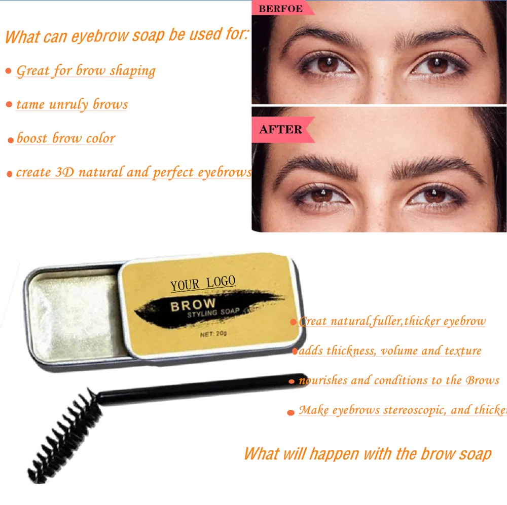 
Tinted and Organic brow Soap organic Private Label Soap Eyebrows 