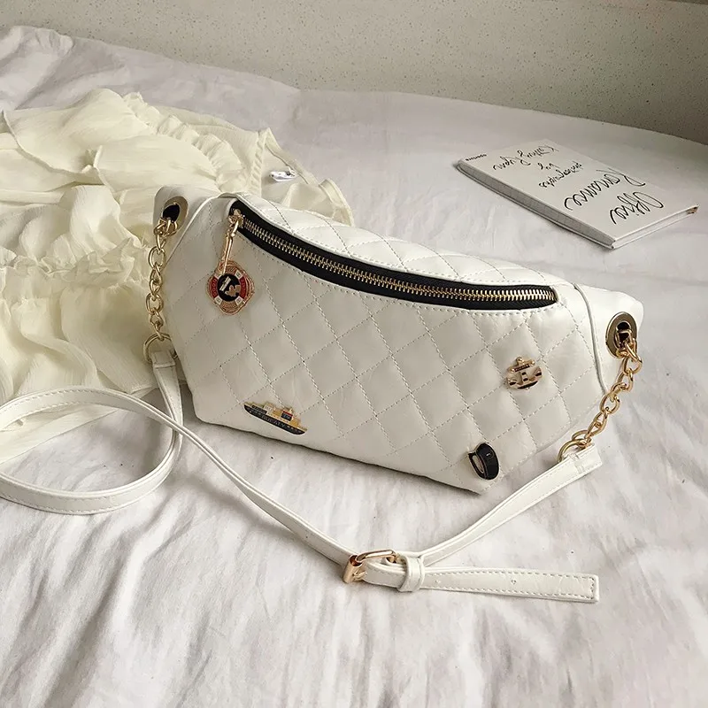 
2020 high quality women 3 colors pu leather chest bag ladies waterproof chest bag 