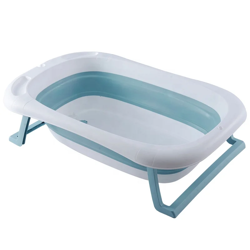

Ebay hot selling Fashion Bpa Free Material Foldable Newborn Baby Bathtub for adult bathtub For Promotional, Pink blue