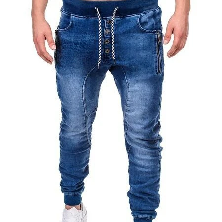 

Hot selling jean jacket custom denim black jeans men slim fit