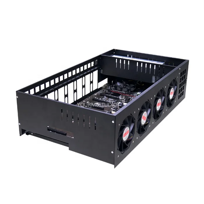 

8 gpu Rigs Computer Server chassis 3080 Graphics Card 70mm Spacing 8GPU mining rig Frame case for Ethereum miner Bitcoin