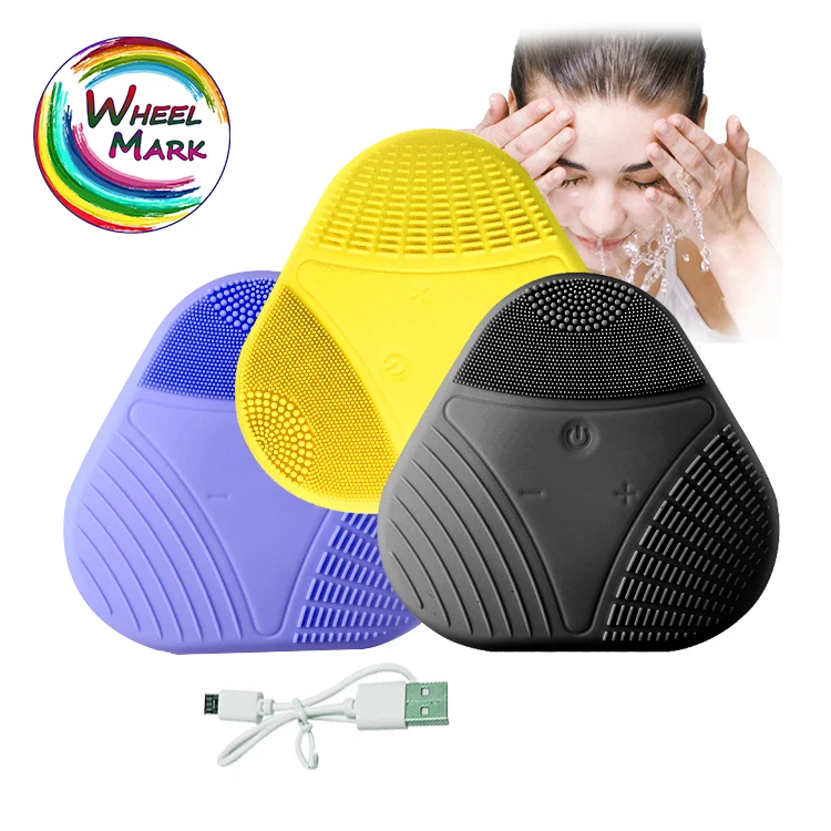 

Wheelmark Popular products sonic deep skin pore cleansing massager silicon face cleaner brush