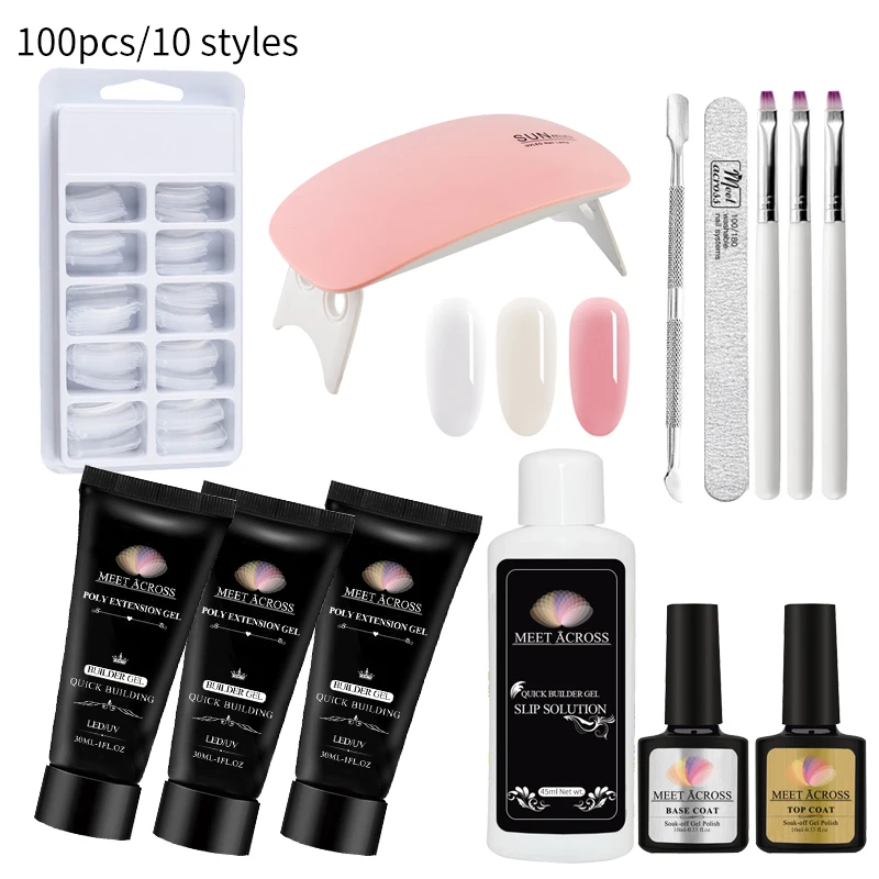 

Professional manufacturer 30ml 8 colors disposable acrylic nail extension kit