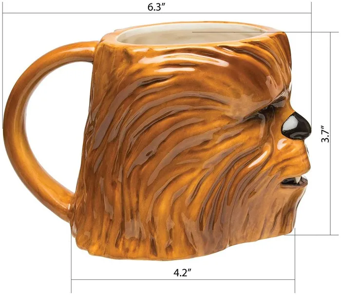 en Caja de Regalo Star Wars Ewok Esculpida Taza de Café 