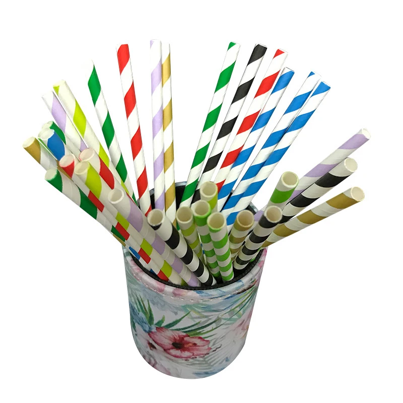 

Factory Wholesale Colorful Customized Paper Straws Eco Friendly Paper Drinking Straw Paper Straw, Various